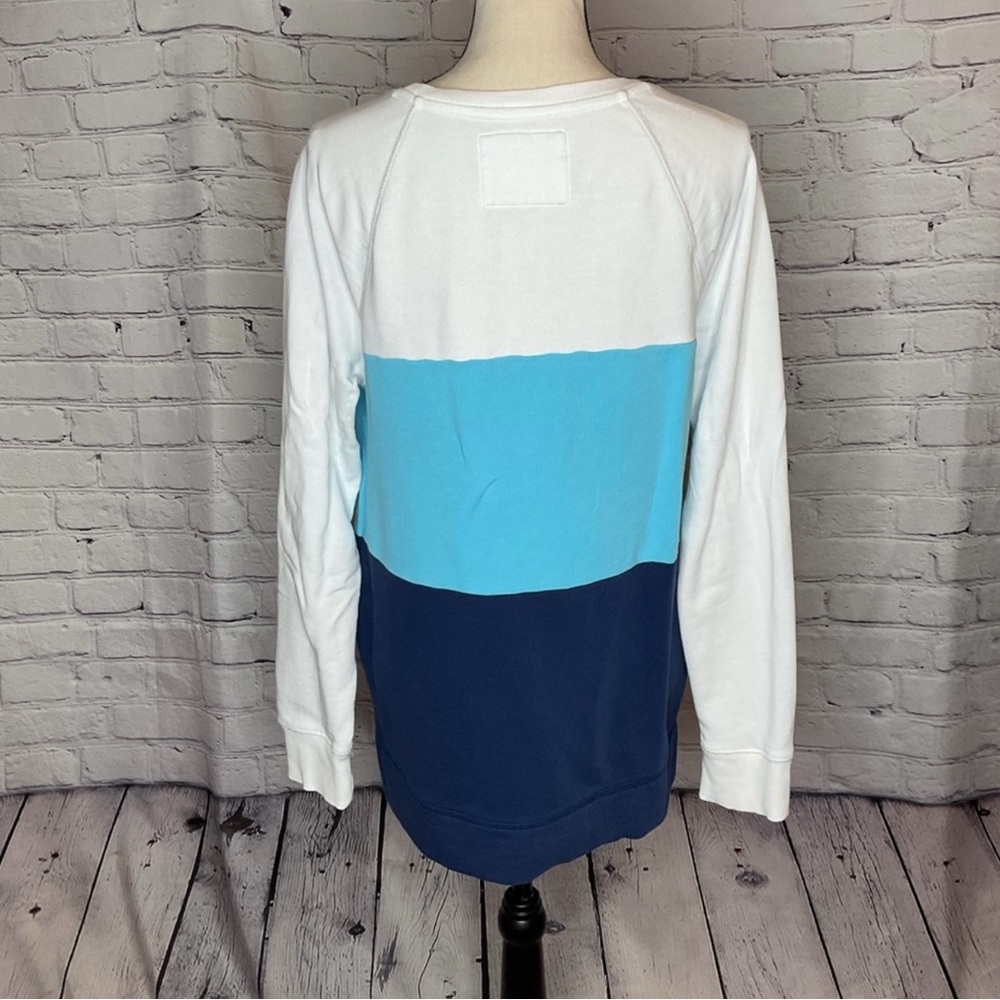 Lilly Pulitzer Luxletic Beach Comber Pullover Low Tide Navy Color Block Medium - Picture 8 of 16